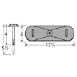 Oval Single Cast Iron Burner Straight Venturi