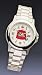 0578SRF-working tools/ red fez men's silver-tone watch