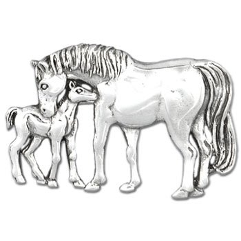 Childrens Toyshop  Jewelry : Foal & Mare Brooch