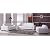 Luxurious White Leather Modern Contemporary Sofa Loveseat Chair Living Room Set
