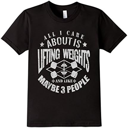 Kids All i care about is lifting weghts maybe 3 people,shirt men 8 Black