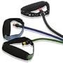 Light/Medium/Heavy Resistance Exercise Bands in Black Mesh Bag