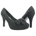 Rockabilly Black Pumps w/ Bows Sexy Heels