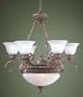 00448 - Golden Bronze Chandelier