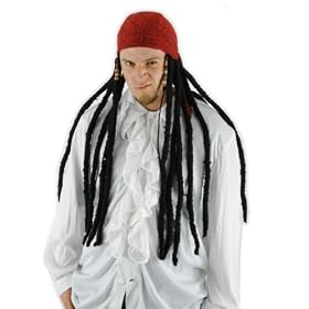 Pirate Scarf with Dreads Adult