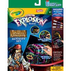 Click here to buy Crayola Explosion Black Activity Set Disney Pirates of the Caribbean by Crayola.
