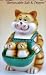 Kitchen & Housewares : Mother Cat Ceramic Cookie Jar with Kittens Salt & Pepper Shakers