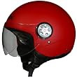 AFX Solid Adult FX-42A Pilot Harley Cruiser Motorcycle Helmet - Flat Red