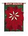 Poinsettia 30" x 44" Applique House Flag