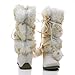Mukluk Wrap Around Mid Calf Faux Fur Boots, Women Winter Snow Boot