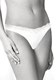 Maidenform Thong Story Cotton w/ Lace Trim Thong Soft Blue Medium/6