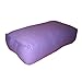 Rectangular Yoga Bolster with Canvas Cover Purple 7″ X 13″ X 24″
