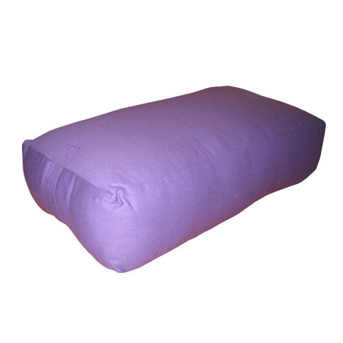 Rectangular Yoga Bolster with Canvas Cover Purple 7 X 13 X 24 Peraingxvdsfgewghxzzs