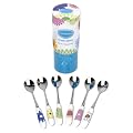Portmeirion Crazy Daisy Tea Spoons, Set of 6