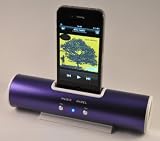 PURPLE iSPEAKER -  IPOD PORTABLE SPEAKER & DOCKING STATION FOR IPHONE/IPHONE 3G/IPHONE 3GS/IPHONE 4, IPOD CLASSIC 1ST/2ND/3RD/4TH/5TH/6TH GEN, TOUCH 1ST/2ND/3RD/4TH GEN, NANO 1ST/2ND/3RD/4TH/5TH/6TH GEN, IPOD SHUFFLE 1ST/2ND/4TH GEN