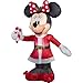 5 Foot Tall Minnie Mouse Inflatable Yard Decoration (Red/Green, Multi)