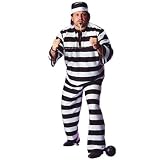 Convict Man Costume - Plus