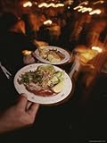 IMAGE OF A Waiter Carries Plates of Food in the Dining Car of ROVos Railway Photographic Poster Print, 30x40