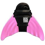 Sun Tail Mermaid - Designer Mermaid Tail + Monofin for Swimming - Kid & Adult Sizes (Teen/Adult M (JM 8 - 10), Bali Blush - Pink Monofin)