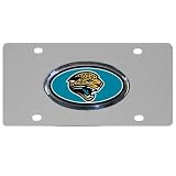 NFL Jacksonville Jaguars Steel License Plate with Raised Logo