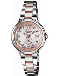 Casio SHEEN Voyage Series - MADE WITH SWAROVSKI ELEMENTS - Solar Analog Ladys Watch SHW-1507BSG-7AJF (Japan Import)
