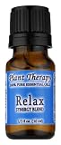 Relax Synergy (Mental Relaxation) Essential Oil Blend. 10 ml. 100% Pure, Undiluted, Therapeutic Grade. (Blend of: Lavender