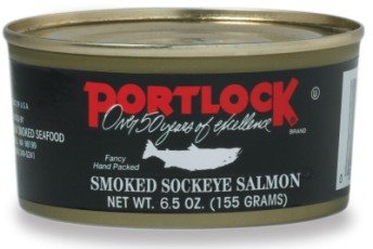 FREE STD GROUND SHIPPING Canned Smoked Sockeye Salmon (6) 6.5 oz by Port Chatham Smoked Seafood