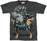 Rottweiler T-shirt Men and Womens Short Sleeved Cotton Shirt for Dog Lovers