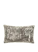 COINCASA Cojín 30 x 50 cm (Blanco/Negro)