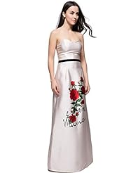 Strapless Cocktail Summer Floral Print Evening Dress/Party Dress/Maxi Dress 