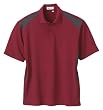 Men's Recycled Polyester Performance Honeycomb Color Block Polo Shirt
