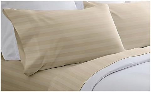 SPIRIT LINEN HOME Twin Foliage Printed Luxurious Microfiber Sheet Set, Queen, Light Blue/White