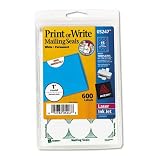 AVERY-DENNISON / AVE05247 / Perforated Mailing Seals, White, 600/Pack / Sold as 1 PK