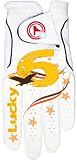 Buy Qglove Signature Lucky Number 6 Ladies Golf Glove (GOLD)