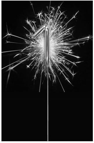 birthday candles - 7 sparkler candle - number 1 - 1 pk by Swan Balloons
