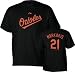 Nick Markakis Majestic Replica Name and Number Baltimore Orioles Infant Tee - 12 months