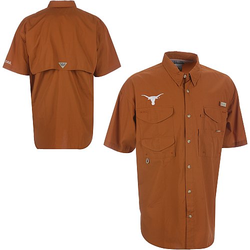 Columbia Texas Longhorns Cedar Bonehead Short Sleeve Shirt