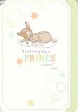 Greeting Card New Baby Disney Bambi It Isn't Every Day a Prince Is Born- Bambi