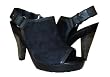 Coach Elena 12CM Signature Open Toe Platform Strap Back High Heel Shoes 8 Black