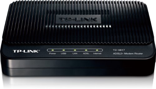 TP-LINK TD-8817 ADSL2+ Modem, 1 RJ45, 1 USB Port, Bridge Mode, NAT Router, Annex A, ADSL Splitter, 24Mbps Downstream Save 9% TP-LINK TD-8817 ADSL2+ Modem, 1 RJ45, 1 USB Port, Bridge Mode, NAT Router, Annex A, ADSL Splitter, 24Mbps Downstream