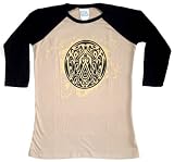 Twilight Saga New Moon Quileute Raglan Tan Juniors T-shirt