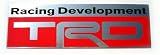 5.25 x 1.5 TRD Aluminum Emblem