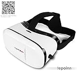 Tepoinn 3D VR ゴーグル3D VRメガネ 超3D映像効果 4-6インチのスマートフォンiPhone 6Plus 6 Samsung などに適用 3D動画 VR体験メガネ 映画ゲーム 立体動画 ヘッドバンド付き