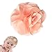 Toddler Carnation Wispy Clippy Hair Clip - Best No Slip Barrette for Fine Hair(TD1-Pink)
