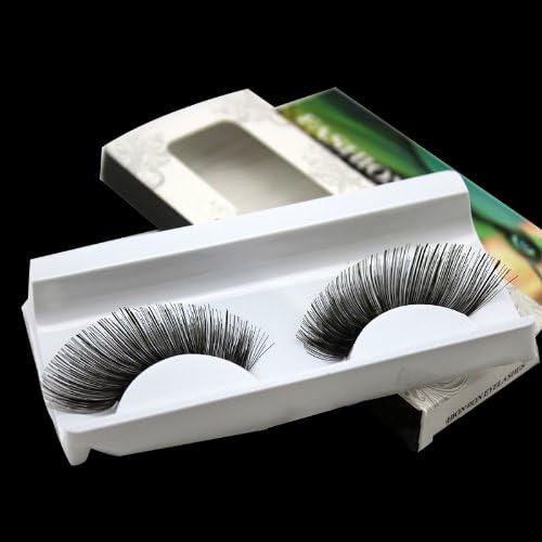 Stargazer Sexy Fun Funky Feather False Eyelashes Reusable Fabulous Glam Glitter Make-up New (black)