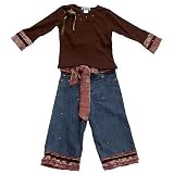 Review   / Nesting Baby brown/peach denim capri set