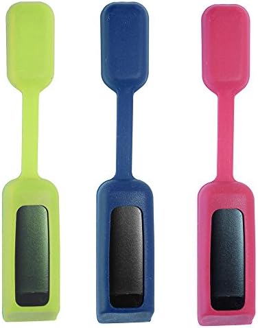 Xiemin Silicon Fastener Pack Replacement Clasp Clip Cover Strap Wristband Bands for Fitbit Flex Activity and Sleep Tracker Multiple Color Set