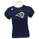 St. Louis Rams Women's "Fan" NFL T-Shirt - Navy - Small