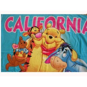 Disney Winnie The pooh Eeyore & Roo Beach Bath Towel