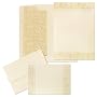 Wedding Invitation Kit Ivory Letterpress Look Scroll 50ct